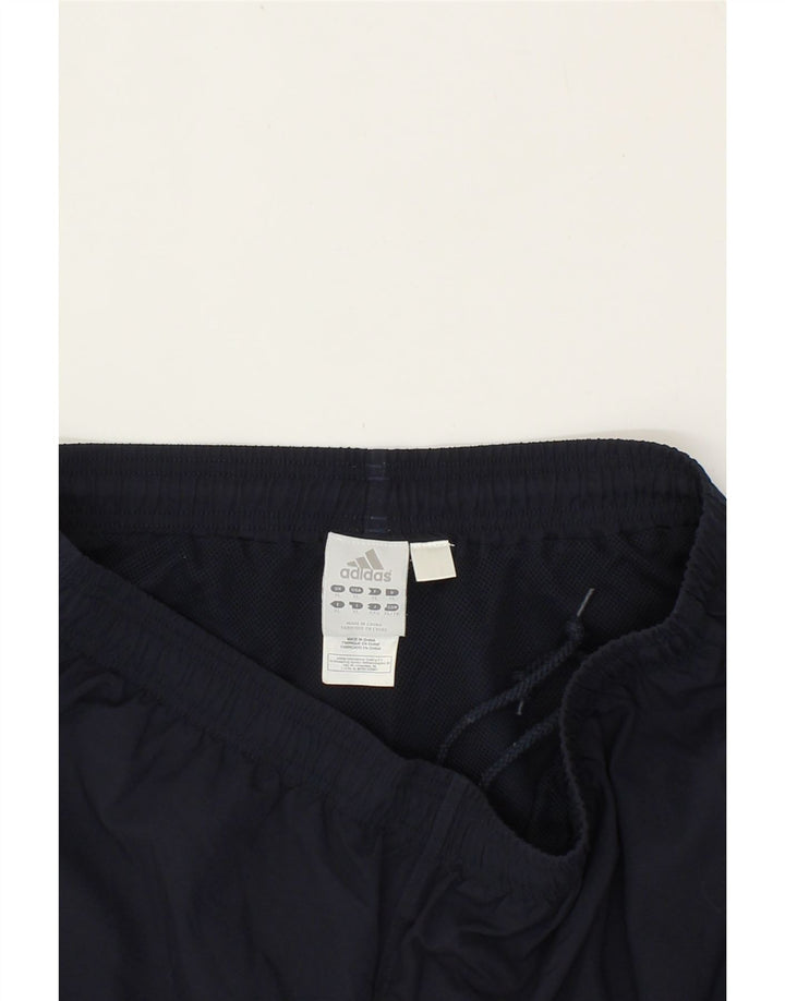 ADIDAS Mens Sport Shorts XL Navy Blue Polyester Vintage Adidas and Second-Hand Adidas from Messina Hembry 
