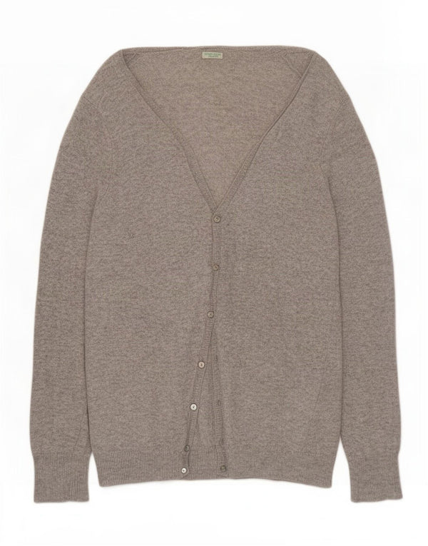 Sweter damski Benetton UK 14, duży, szary, wełniany