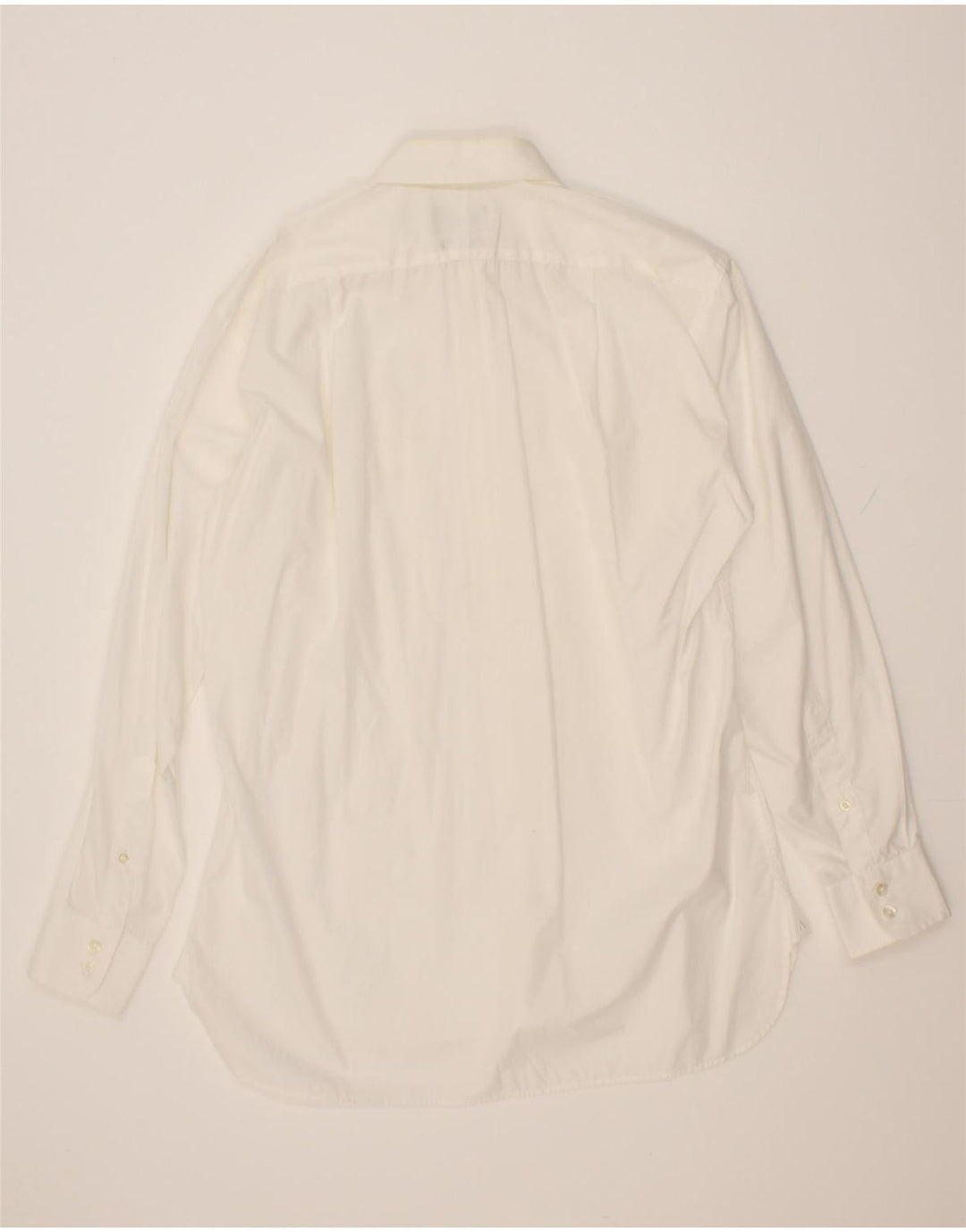 AQUASCUTUM Mens Shirt Size 16 Large White Cotton Vintage Aquascutum and Second-Hand Aquascutum from Messina Hembry 