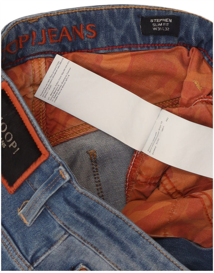 Joop Męskie Stephen Slim Jeans W31 L32 Niebieskie bawełniane