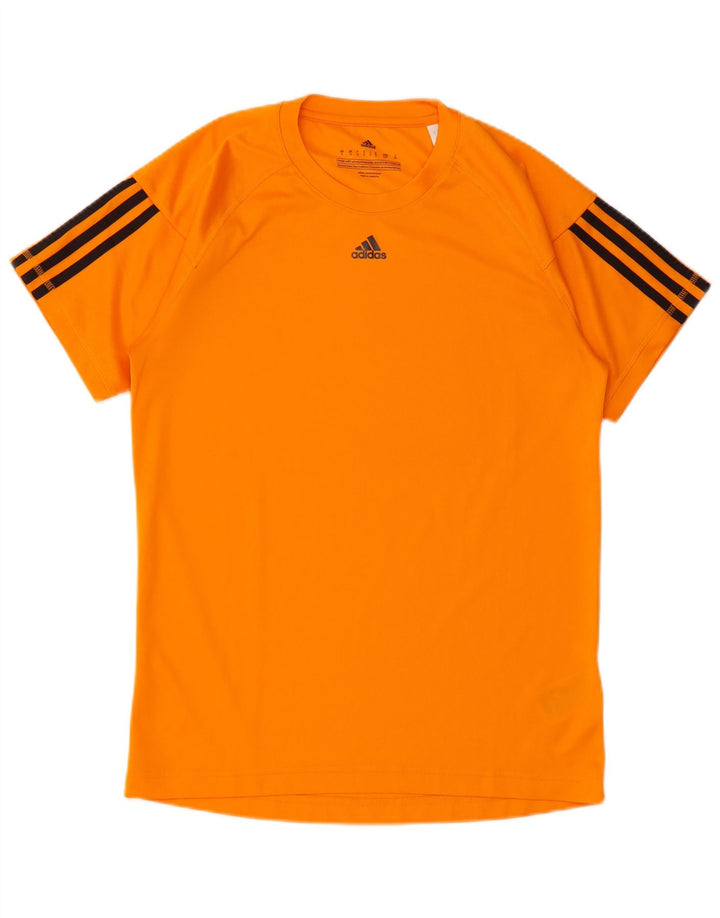 Adidas Męska koszulka Climalite Top, mała, pomarańczowa, poliestrowa