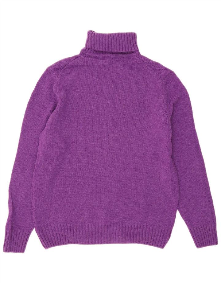 Sweter damski Zara z golfem UK 14, średni fiolet, wełna