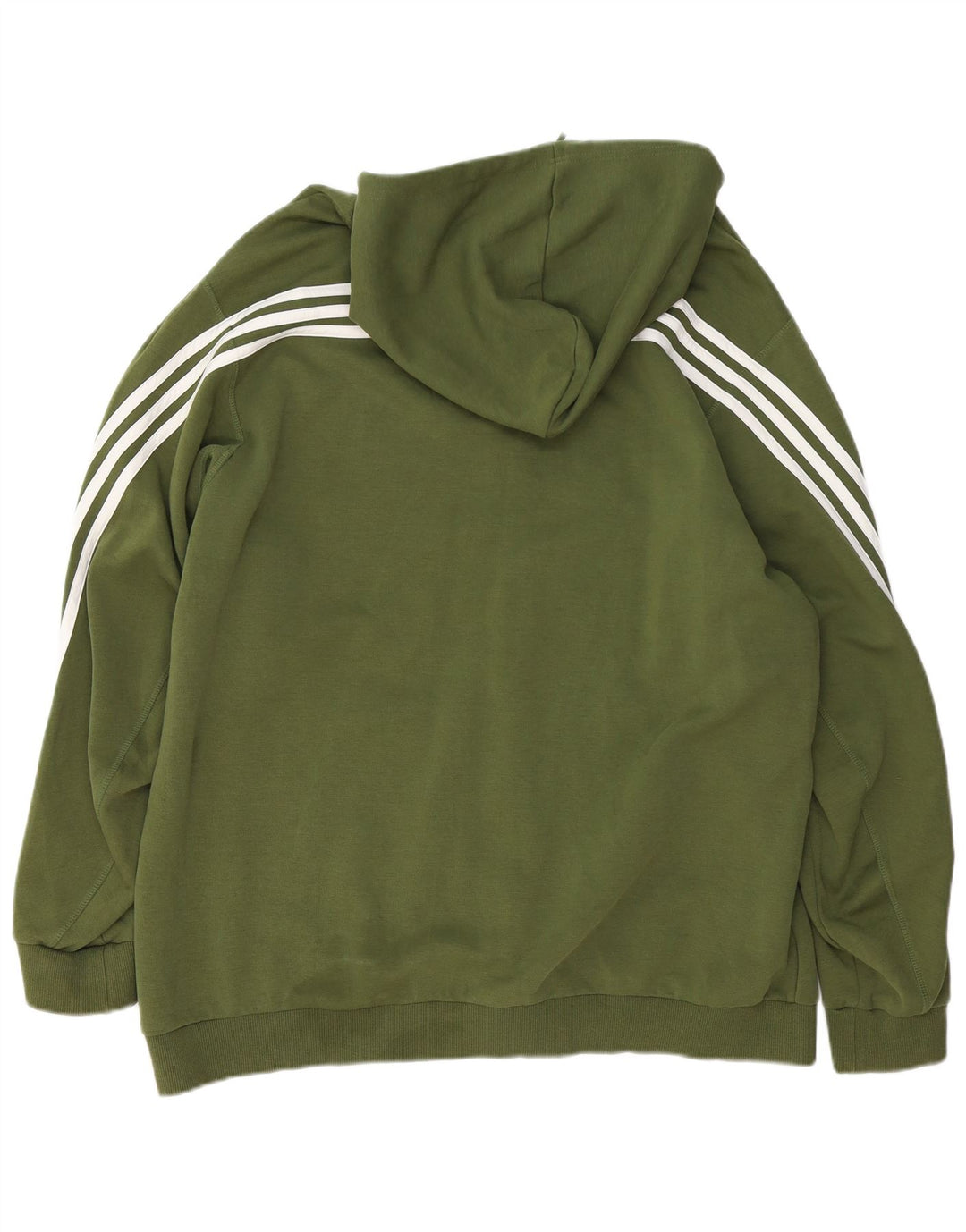 Adidas Męski sweter z kapturem i zamkiem błyskawicznym 2XL, bawełna khaki