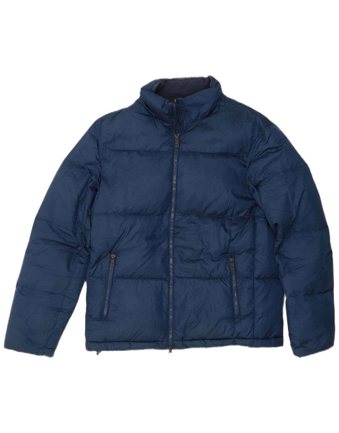 Męska ocieplana kurtka Massimo Dutti UK 40, duża, granatowa, poliestrowa