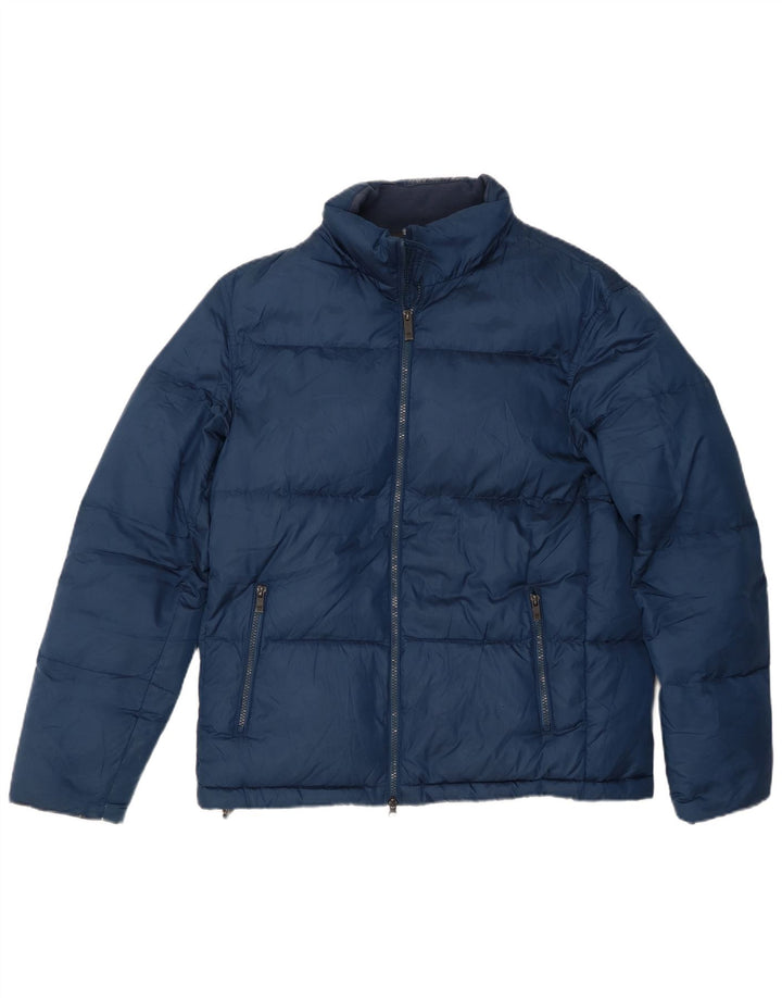 Męska ocieplana kurtka Massimo Dutti UK 40, duża, granatowa, poliestrowa