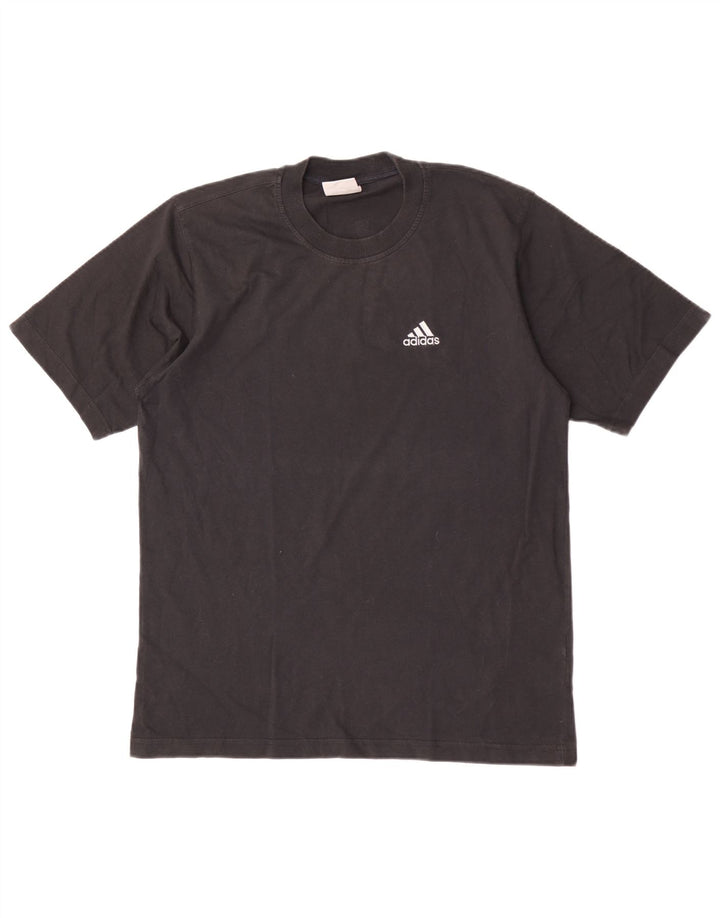 Adidas Męska Koszulka Top Mała Czarna Bawełna