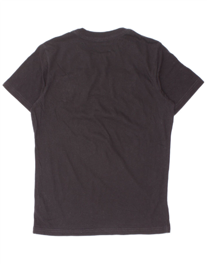 Chłopięcy T-shirt z grafiką Diesel, 9-10 lat, czarna bawełna