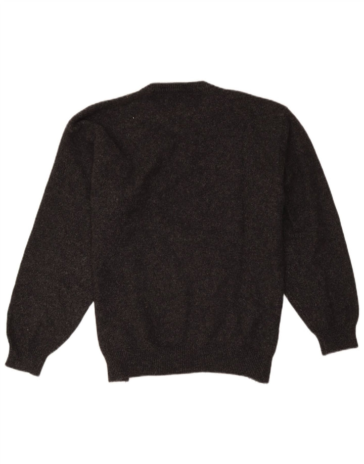 Męski sweter z okrągłym dekoltem Kappa XL, szara wełna