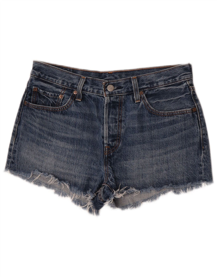 Damskie spodenki jeansowe Levi's 501 W28 Średnioniebieskie bawełniane