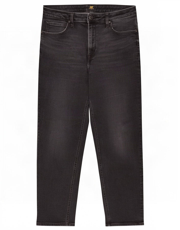 Damskie jeansy Lee Carol Straight W32 L26 Czarne bawełniane
