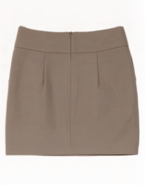 Damska spódniczka mini Topshop UK 12 Medium W28 Szary poliester