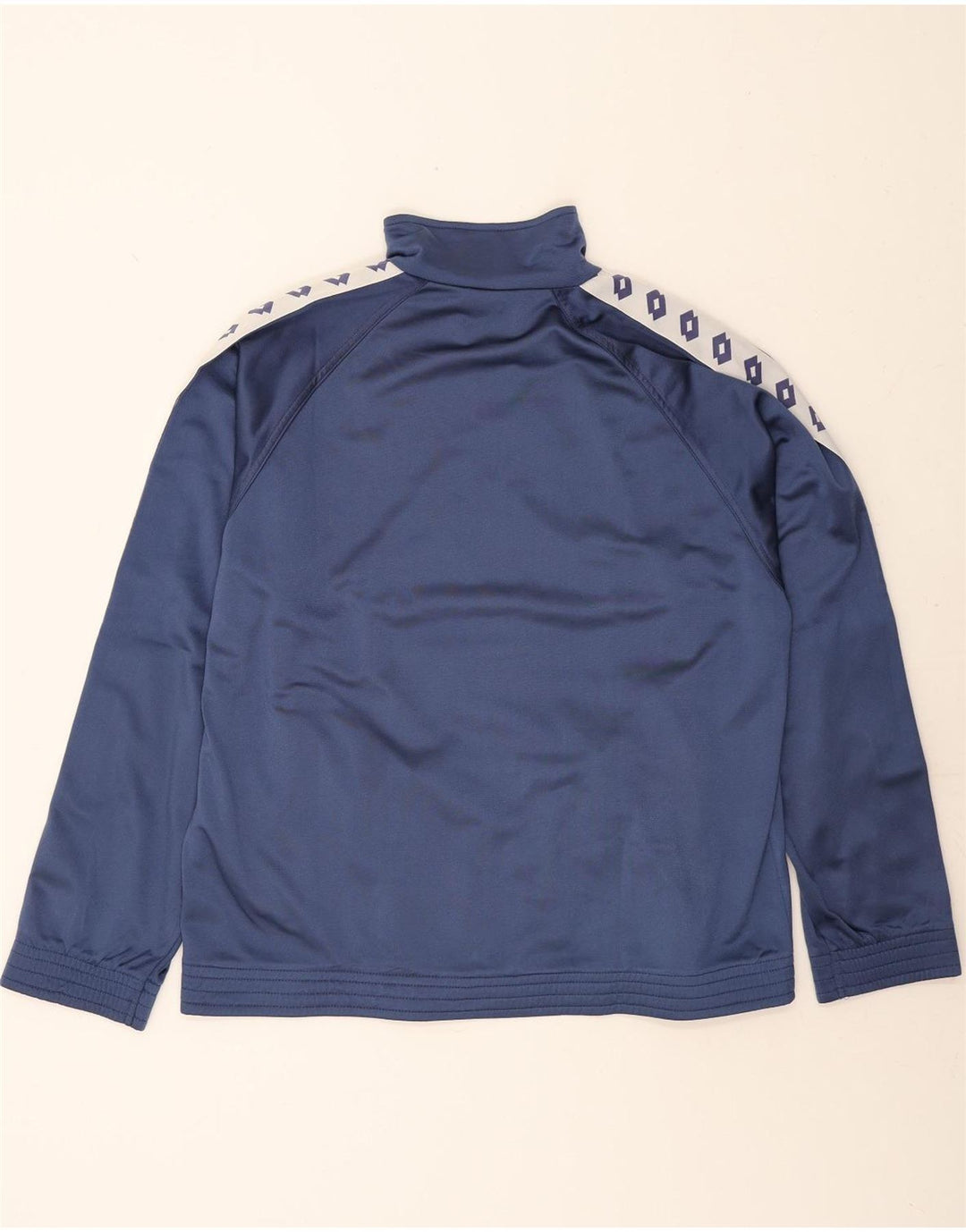 LOTTO Mens Graphic Tracksuit Top Jacket XL Blue Colourblock Vintage Lotto and Second-Hand Lotto from Messina Hembry 