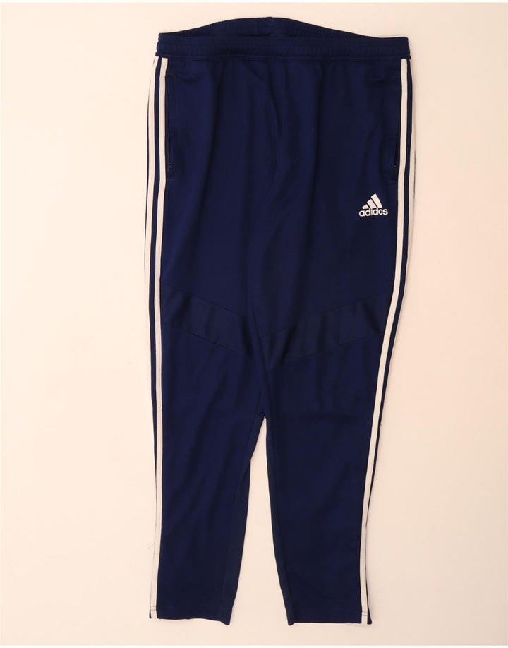 Męskie spodnie dresowe ADIDAS Aeroready XL, granatowe, poliestrowe