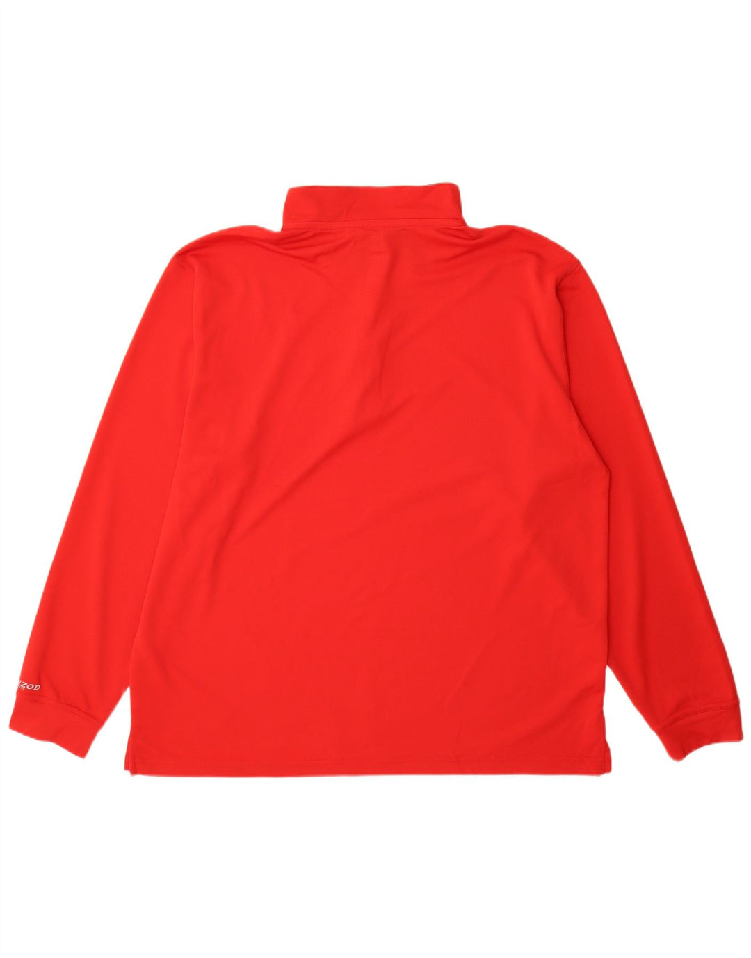 Izod Męski dres z zamkiem błyskawicznym, 2XL, czerwony poliester