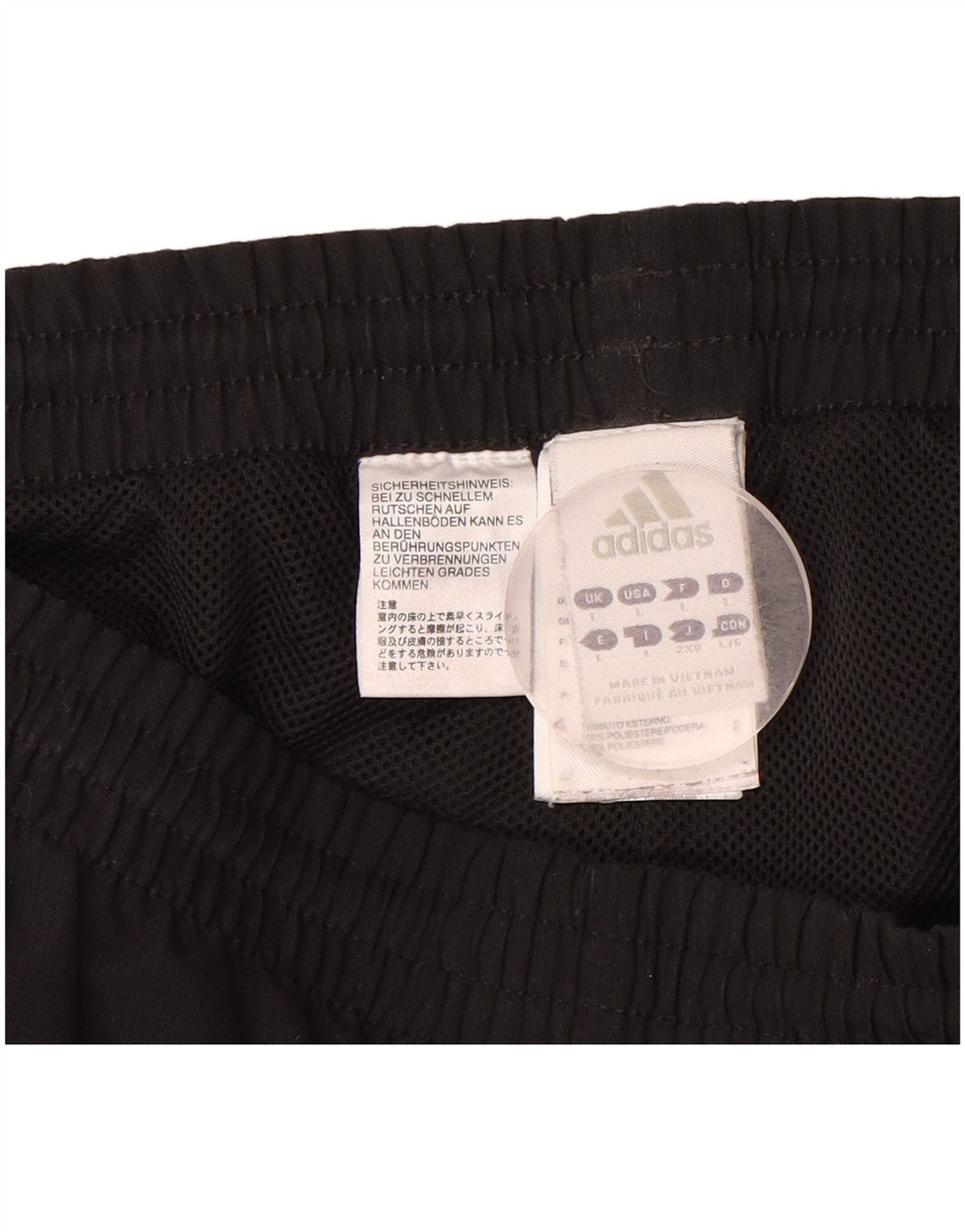ADIDAS Mens Graphic Tracksuit Trousers Large  Black Polyester
