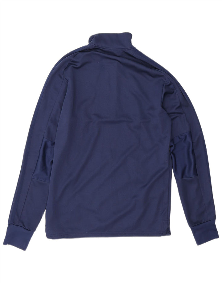 Adidas Męskie Climalite Zip Neck Pullover Dres Top Mały Granatowy