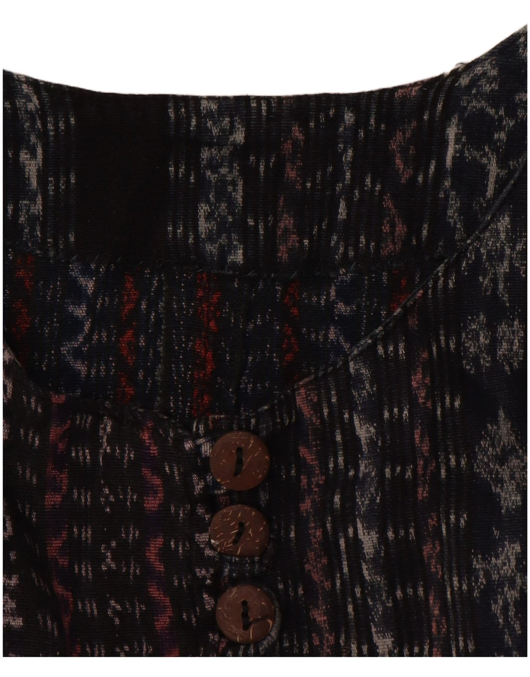 Damska bluzka koszulowa z rękawem 3/4 VINTAGE UK 18 XL w czarne paski