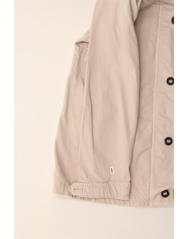 MARELLA Womens Hooded Overcoat UK 16 Large Beige Vintage Marella and Second-Hand Marella from Messina Hembry 