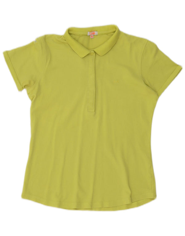 Damska koszulka polo Sun68 UK 18 XL, zielona bawełna
