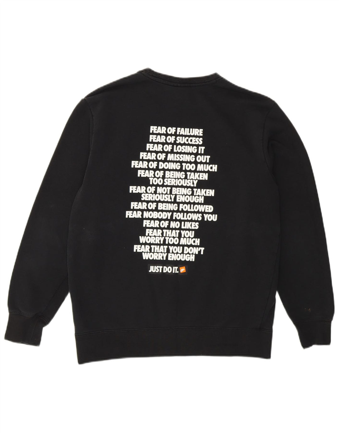 Męska bluza z grafiką NIKE, sweter XS, czarna, bawełniana