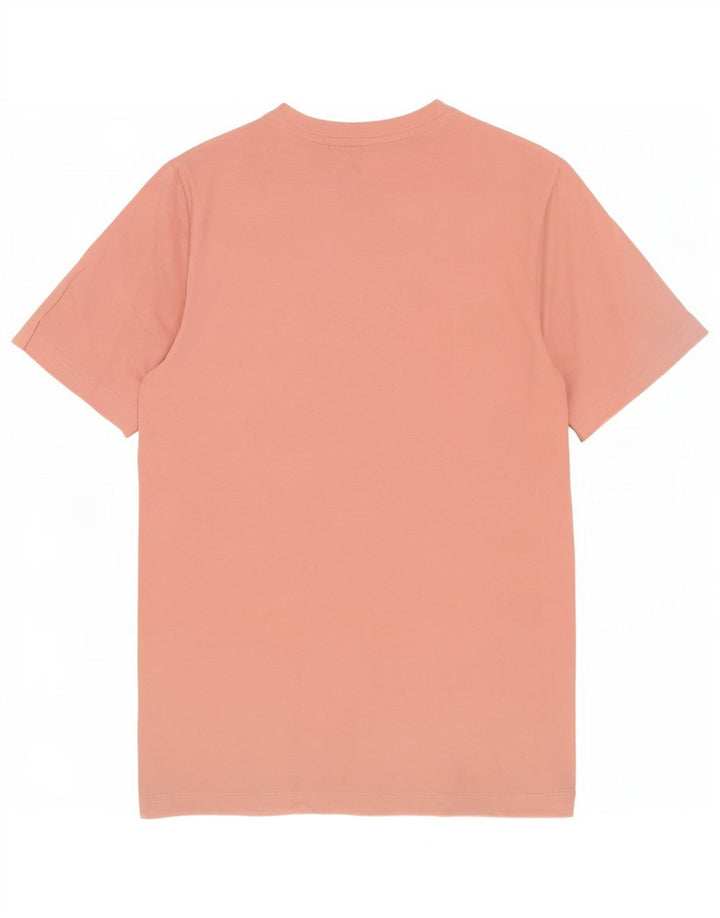 Męski T-shirt z grafiką Jack & Jones, średni, różowy, bawełniany