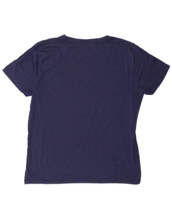 Męski T-shirt Gant Regular Top 2XL Granatowy