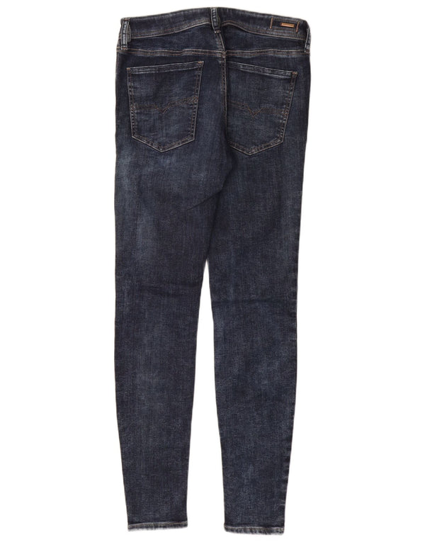 DIESEL Damskie jeansy Stickker Super Slim Skinny W30 L30 Granatowa bawełna