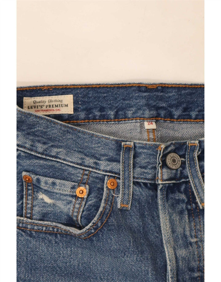 Damska spódnica dżinsowa Levi's W24 XS Niebieska bawełna