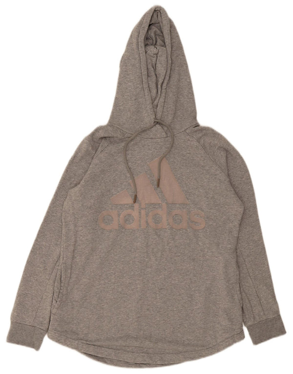 Damska bluza Adidas Graphic Jumper UK 16/18 Duża, szara bawełna