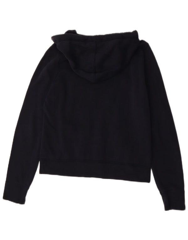 Damski sweter z kapturem Hollister, UK 16, duży, granatowy, bawełniany