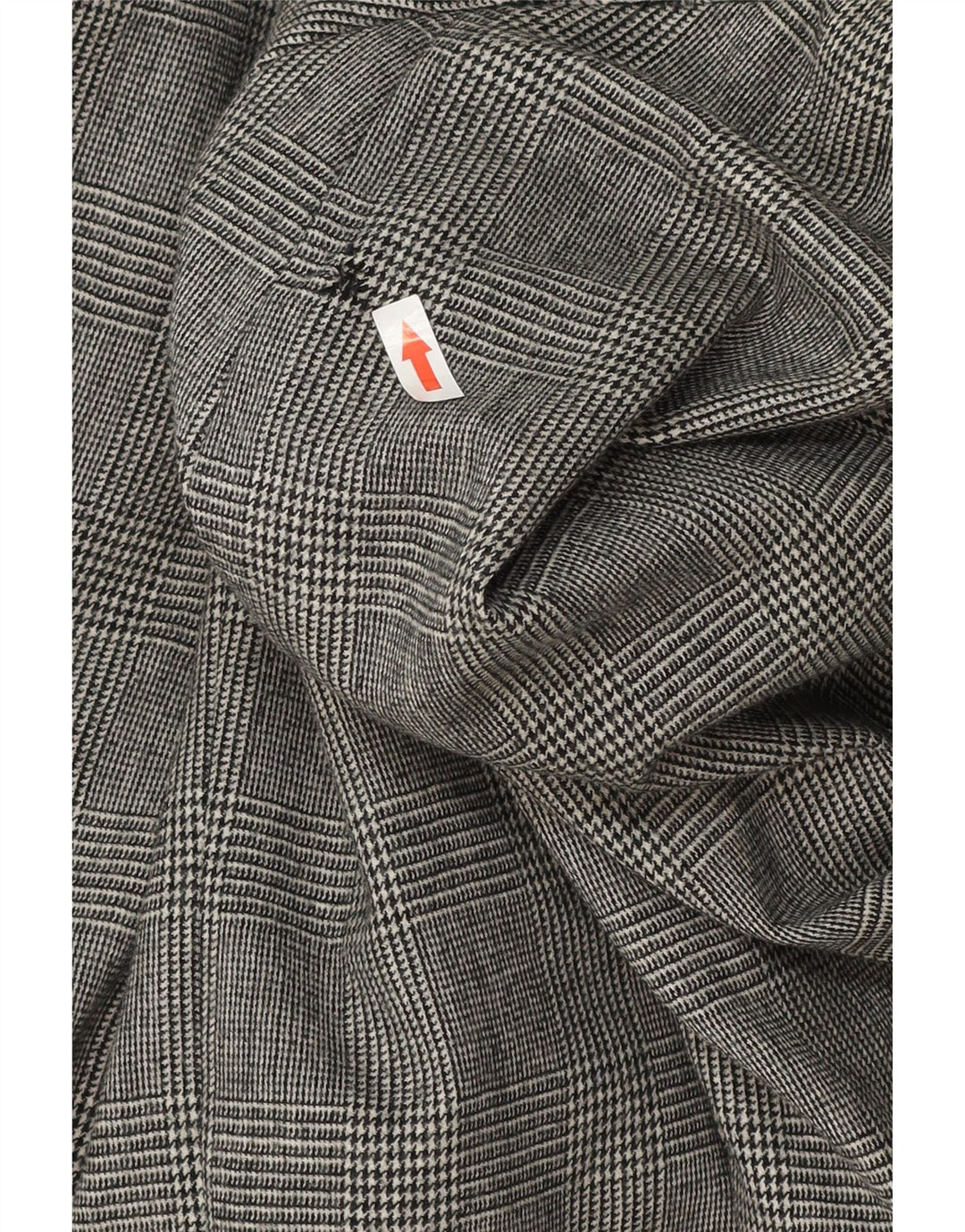 Vintage damska marynarka z długim rękawem UK 18 XL, szara pepitka