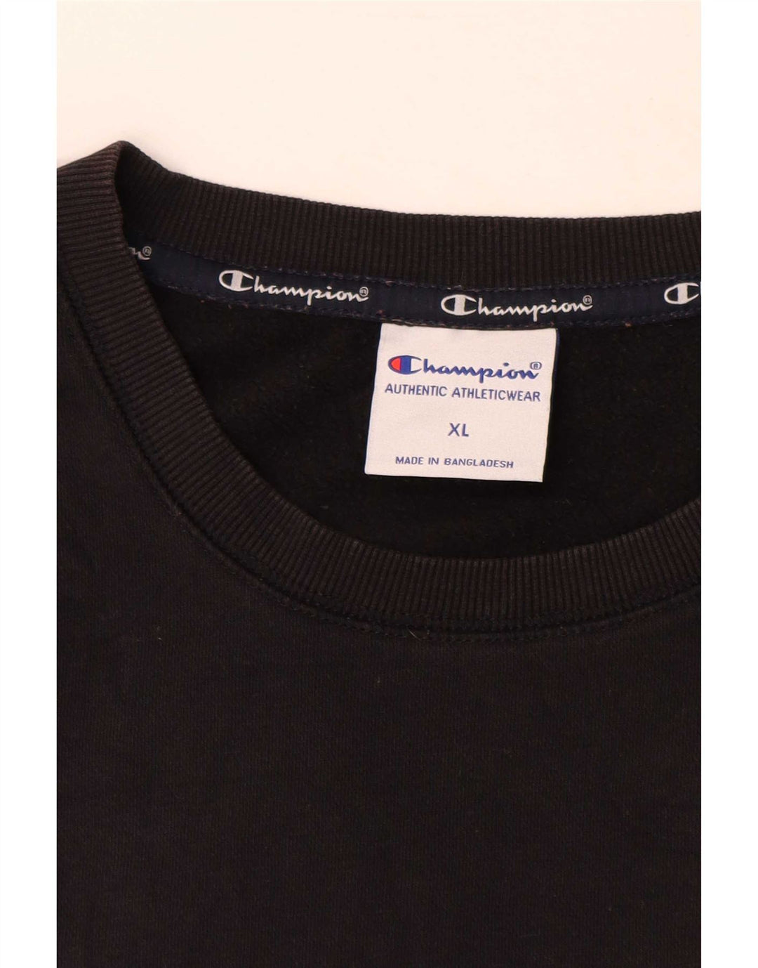 Męski sweter z grafiką Champion XL, czarny, bawełniany