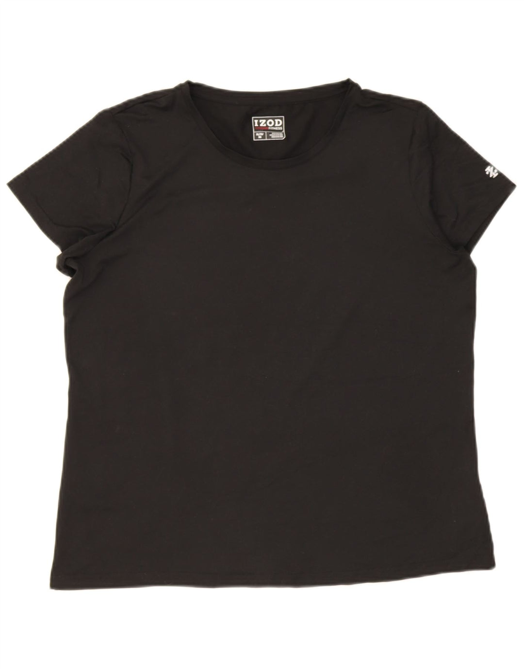 T-shirt damski Izod Top UK 18 XL, czarny poliester