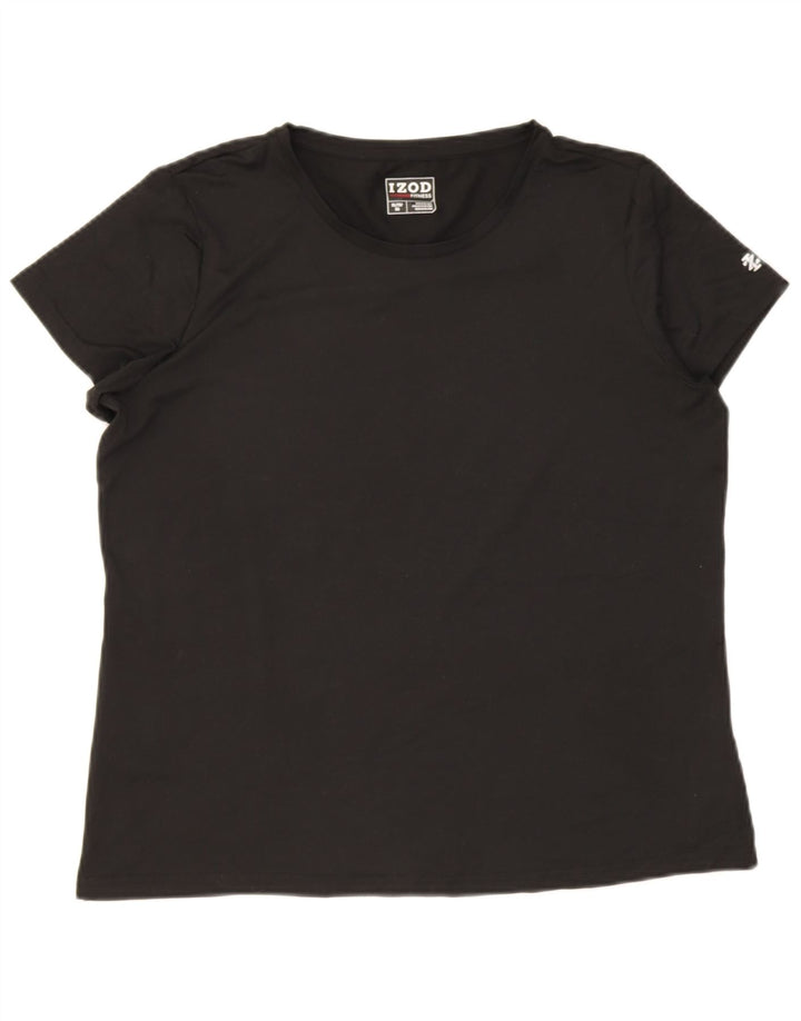 T-shirt damski Izod Top UK 18 XL, czarny poliester