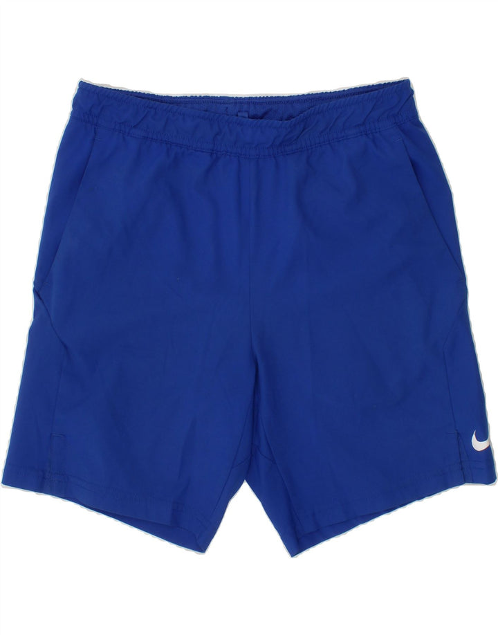 NIKE Boys Dri Fit Sport Shorts 10-11 Years Medium  Blue Polyester Vintage Nike and Second-Hand Nike from Messina Hembry 