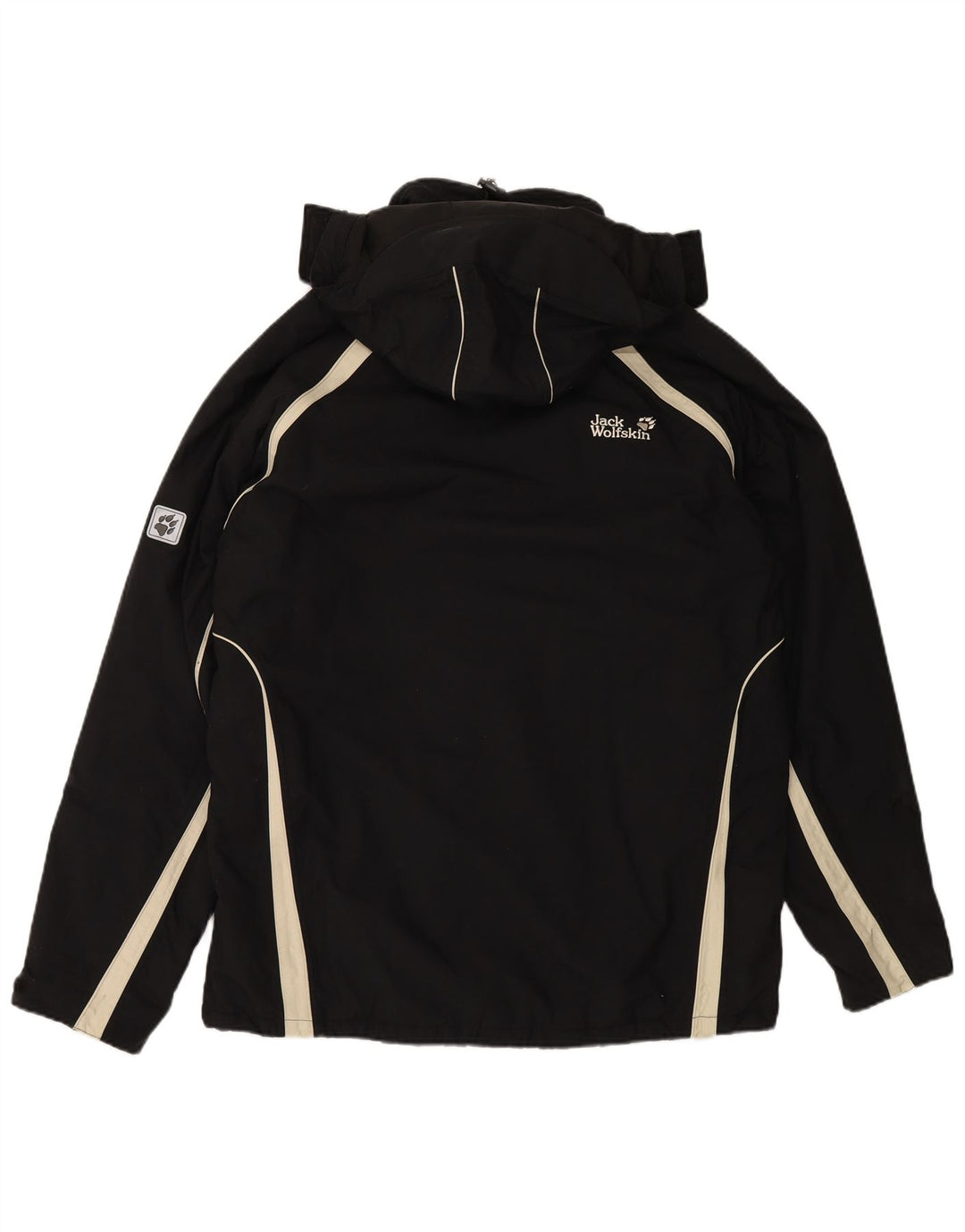 Męska kurtka wiatrówka z kapturem JACK WOLFSKIN UK 44 XL w kolorze czarnym