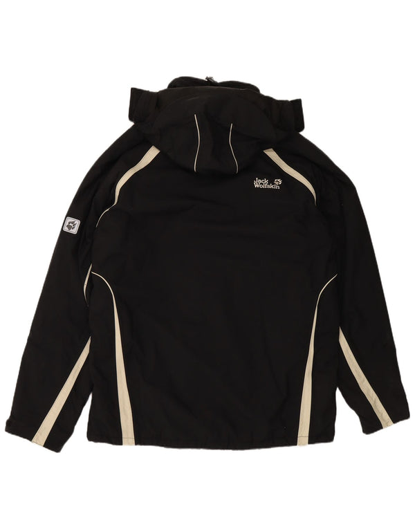 Męska kurtka wiatrówka z kapturem JACK WOLFSKIN UK 44 XL w kolorze czarnym