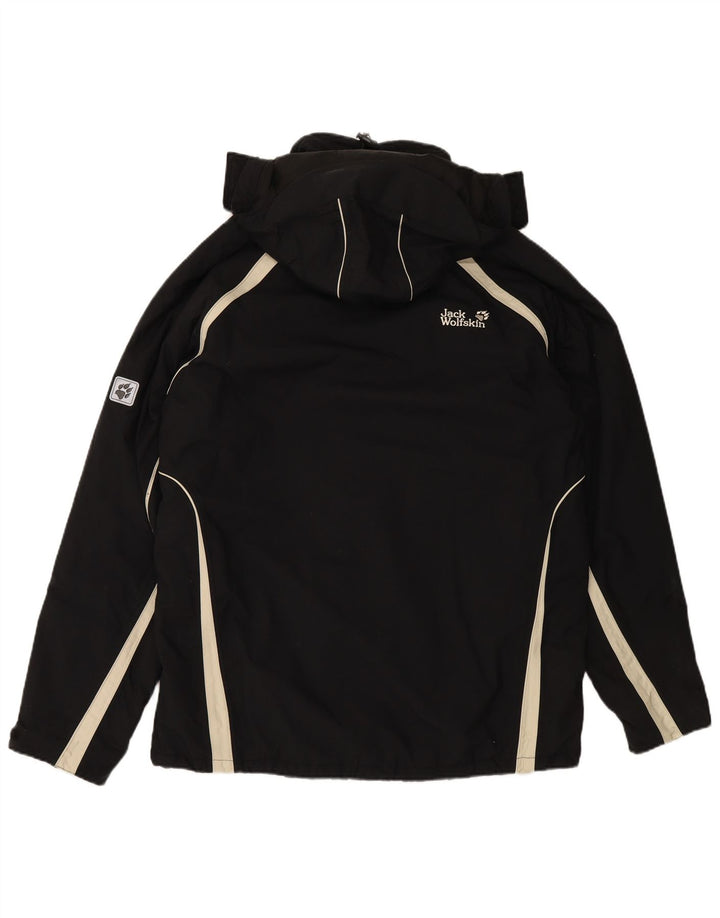 Męska kurtka wiatrówka z kapturem JACK WOLFSKIN UK 44 XL w kolorze czarnym