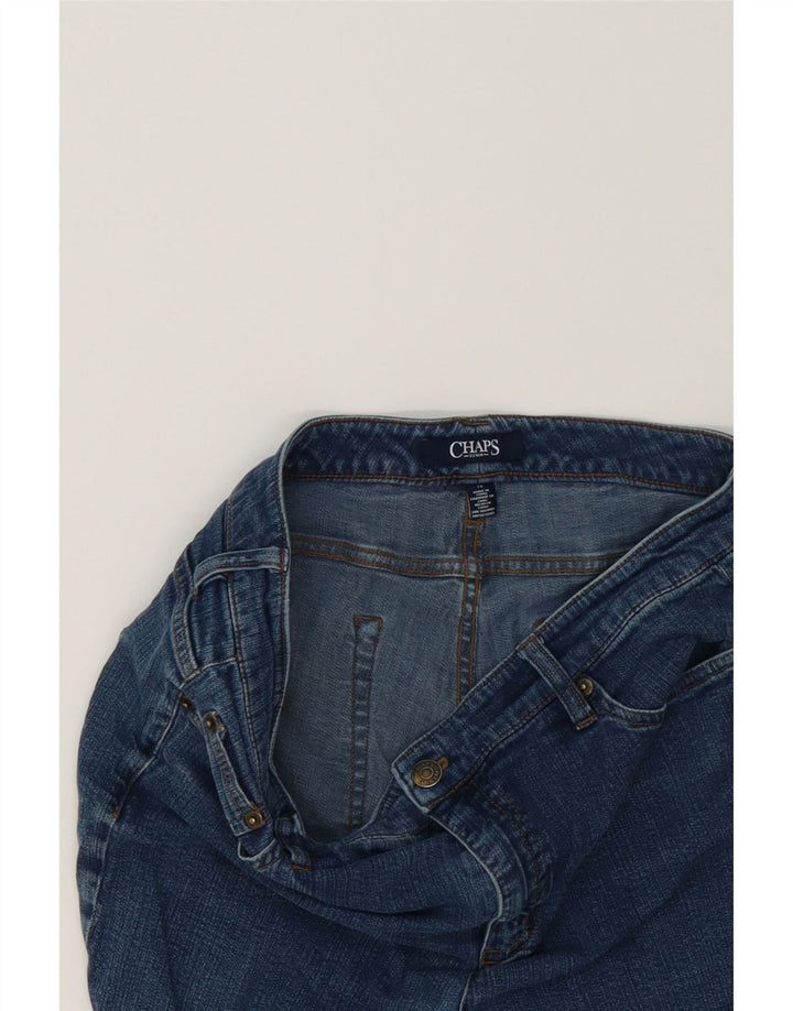 CHAPS Womens Straight Jeans US 12 Large W34 L27 Blue Cotton Vintage Chaps and Second-Hand Chaps from Messina Hembry 