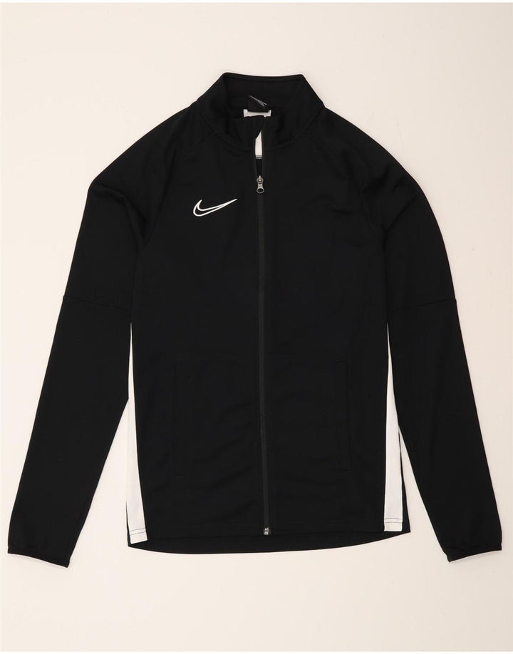 Męska kurtka dresowa Nike Dri Fit, mała, czarna, poliestrowa z blokami kolorów