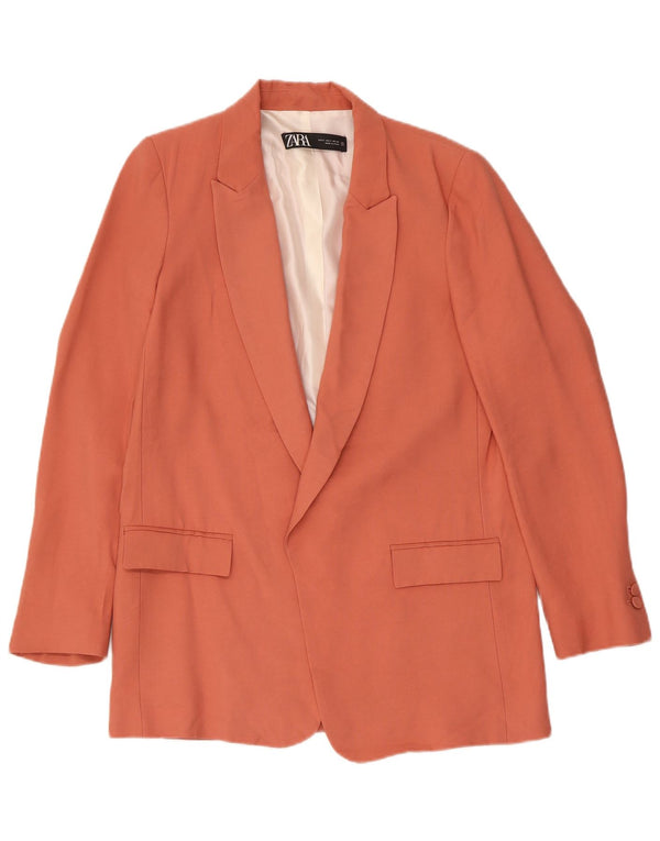 Damska otwarta marynarka Zara UK 10 Small Orange Acetat