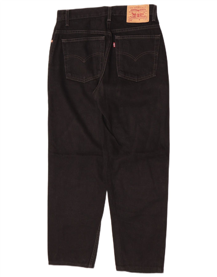 Damskie jeansy Levi's 512 z wysokim stanem, proste, US 8, średnie W28 L26, czarne