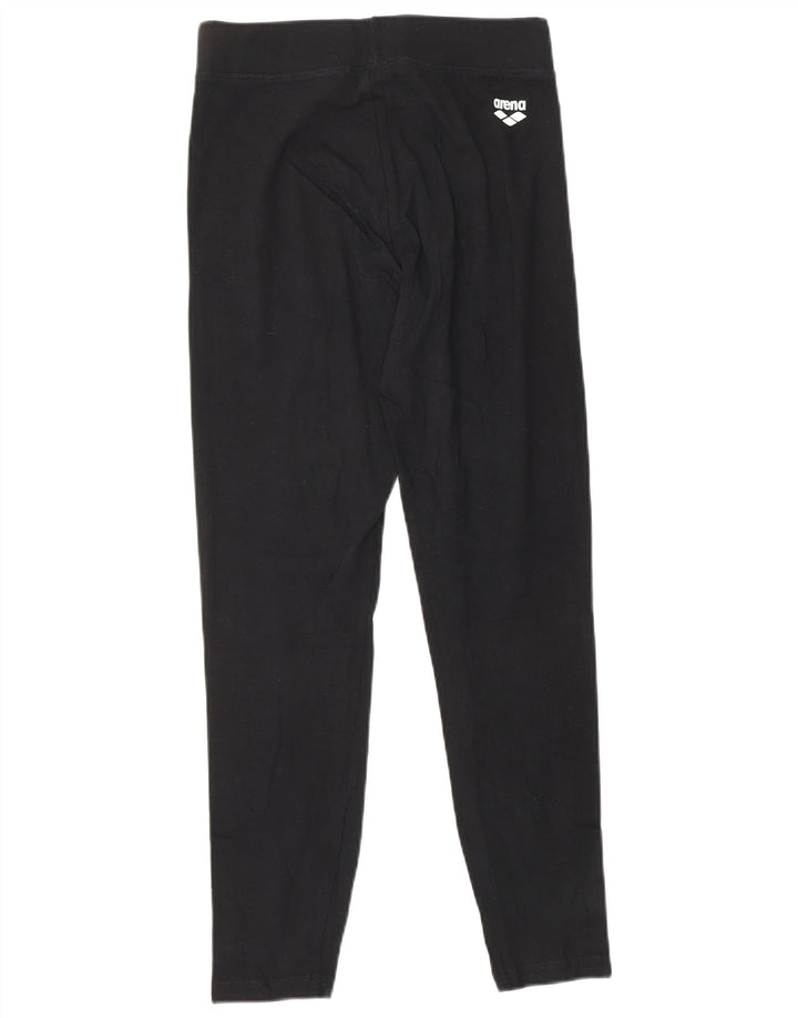 Damskie legginsy graficzne ARENA UK 6 XS, czarne, bawełniane