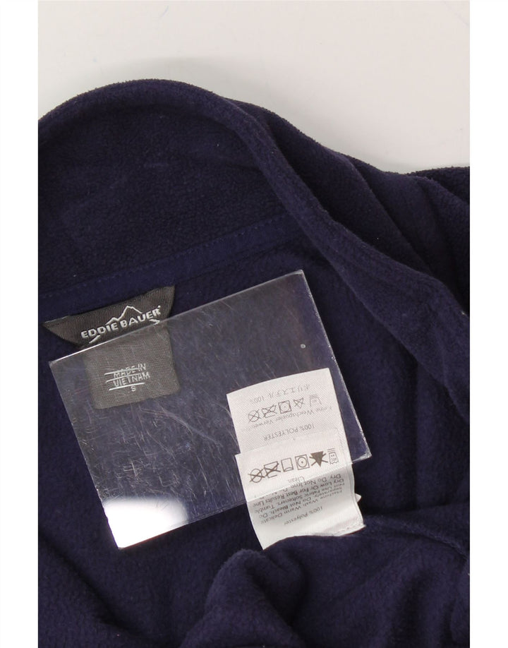EDDIE BAUER Womens Zip Neck Fleece Jumper UK 10 Small Purple Polyester Vintage Eddie Bauer and Second-Hand Eddie Bauer from Messina Hembry 