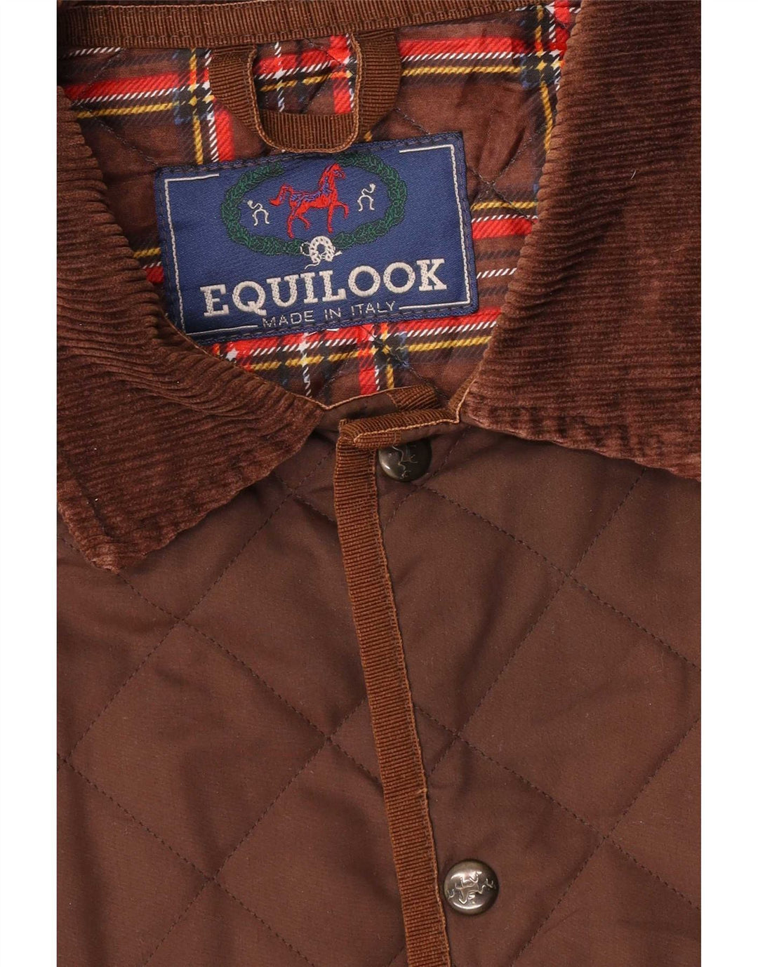 Męska pikowana kurtka vintage UK 40 Large Brown