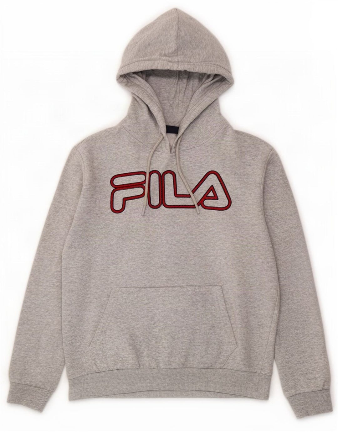 Męski sweter z kapturem Fila, średnioszary, bawełniany