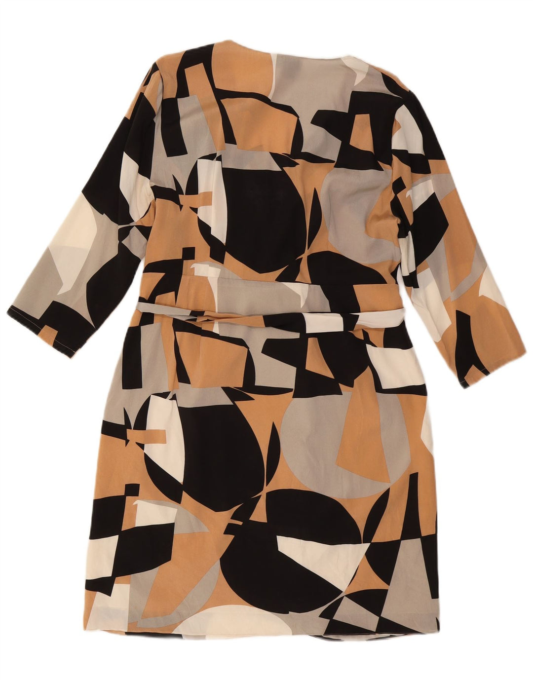 Damska sukienka płaszczowa z rękawem 3/4 DKNY UK 14, duża, wielokolorowa, geometryczna