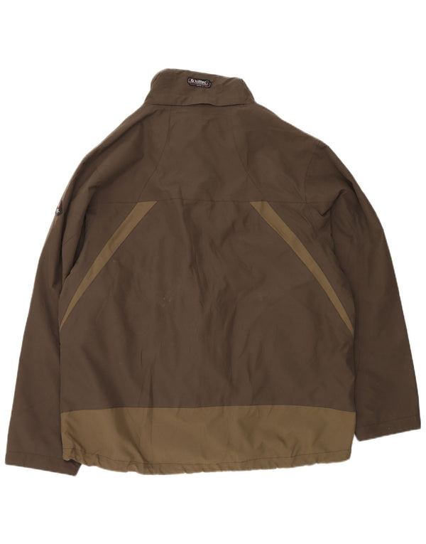 Męska kurtka wiatrówka Killtec UK 44 2XL Khaki, poliester z blokami kolorów