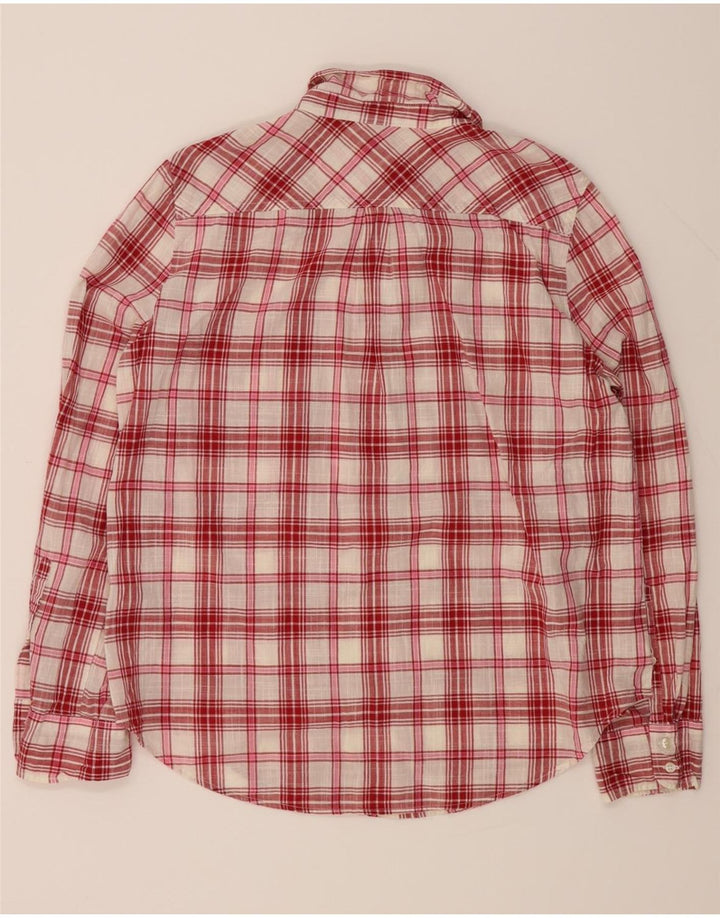 J. CREW Womens Pullover Shirt Large Red Check Cotton Vintage J. Crew and Second-Hand J. Crew from Messina Hembry 