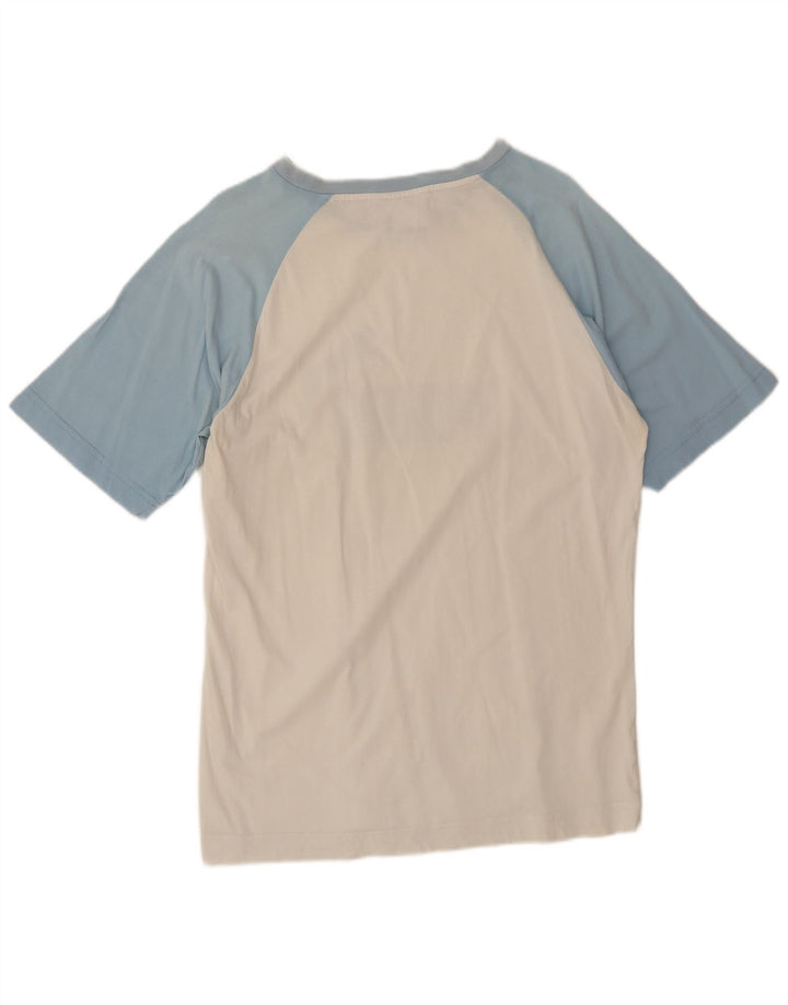 Męski T-shirt Puma z grafiką, duży, biały, z blokami kolorów